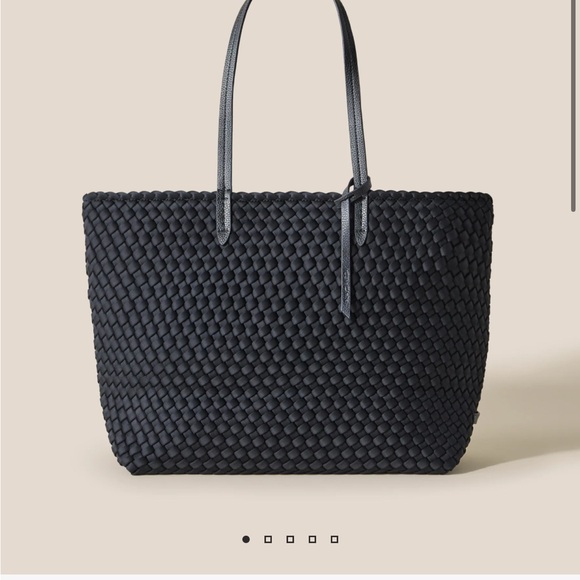 Naghedi Black Jetsetter Tote Bag with Leather Straps - Picture 6 of 6